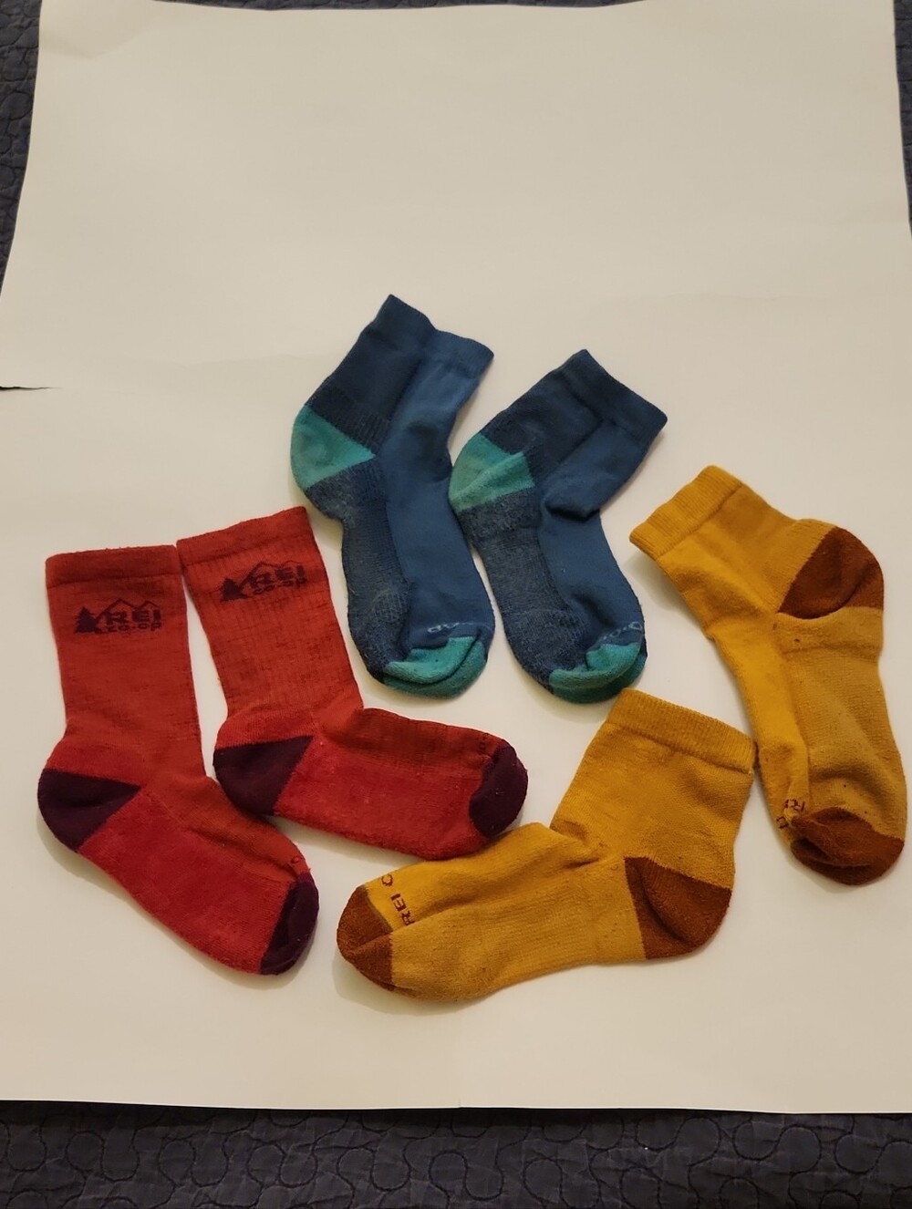 REI CO-OP KIDS SOCKS 3 PAIR Fit Sz Shoe Kids 2-6